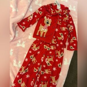 Red Reindeer Kids Pajamas